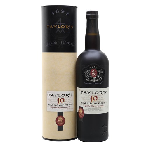 Taylors 10 Year Old Tawny Port 75cl In Gift Tube